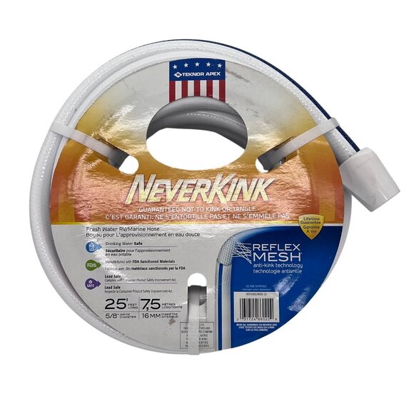 Teknor Apex Other - NeverKink 25' RV Marine  Water Hose 5/8" Dia. FDA Lead Safe Anti-Kink Technology